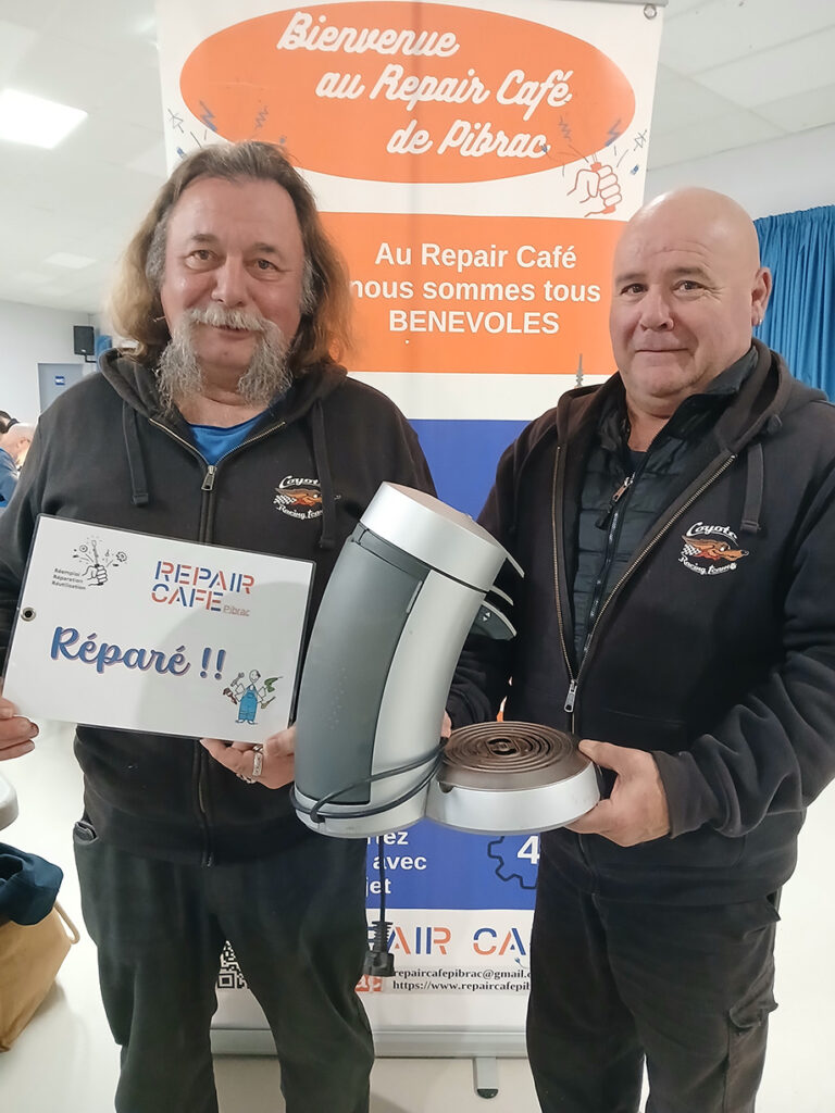Repair café Pibrac, séance du 8 dec. 2025